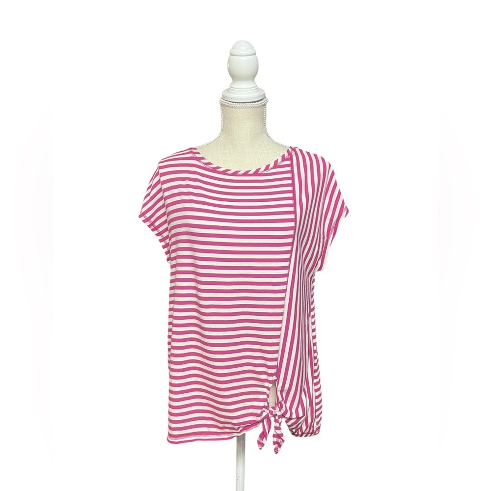 Striped sleeveless top